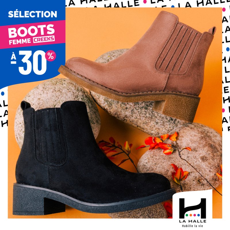 LA HALLE - SELECTION DE CHAUSSURES DE SAISON A -30%