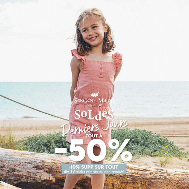 Soldes derniers jours chez Sergent Major