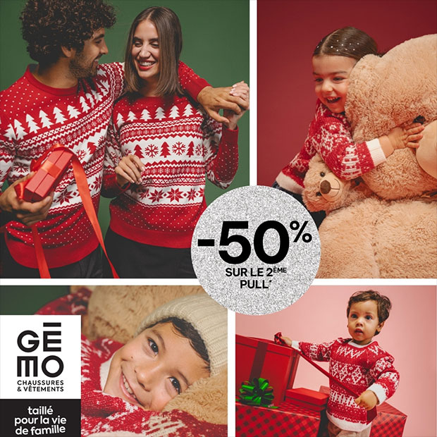 -50% sur le 2ème pull chez Gémo !