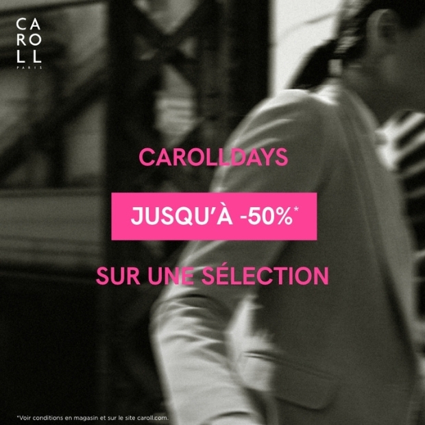 Caroll | Jusqu'a -50% sur une sélection d'articles (CAROLL DAYS)