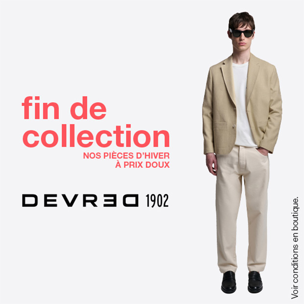Profitez de l'offre fin de collection chez Devred avec les pièces d'hiver à prix doux