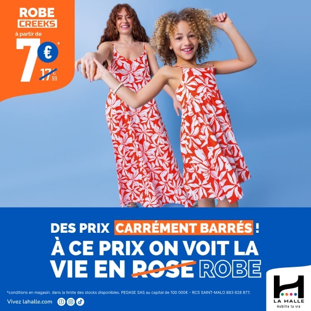 Prix carrément barrés chez La Halle !