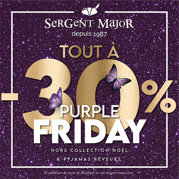 Purple Friday tout à -30%