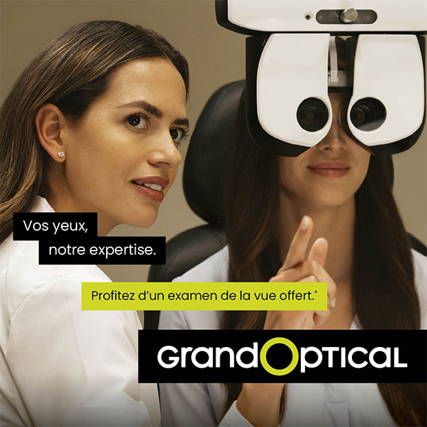 Votre examen de vue offert chez Grand Optical*