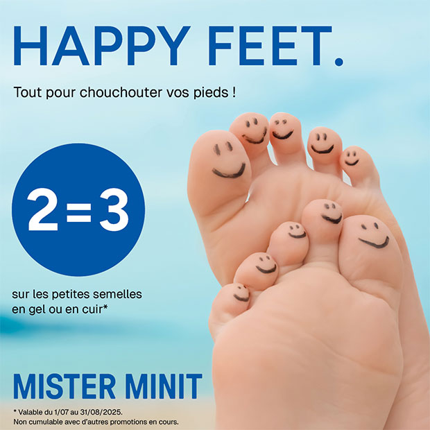 Mister Minit : tout pour chouchouter vos pieds, 2=3*