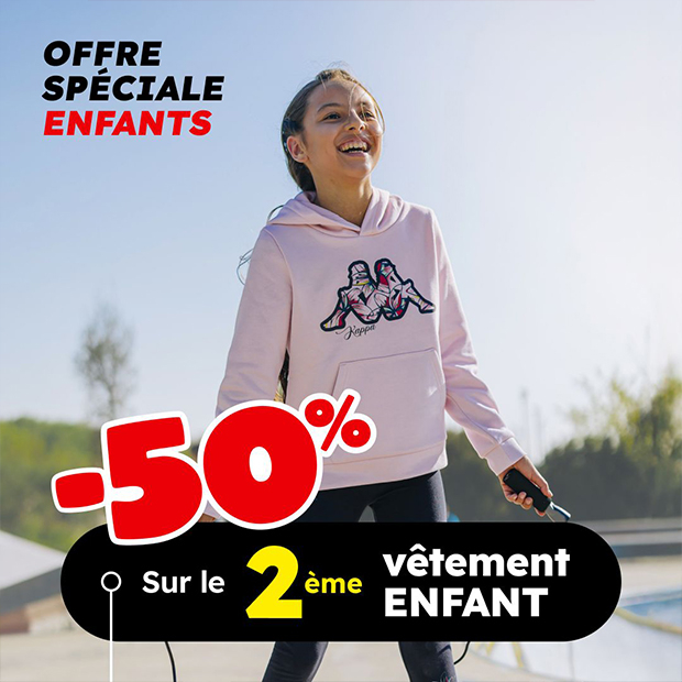 Offre spéciale enfants pour la rentrée chez Sport 2000
