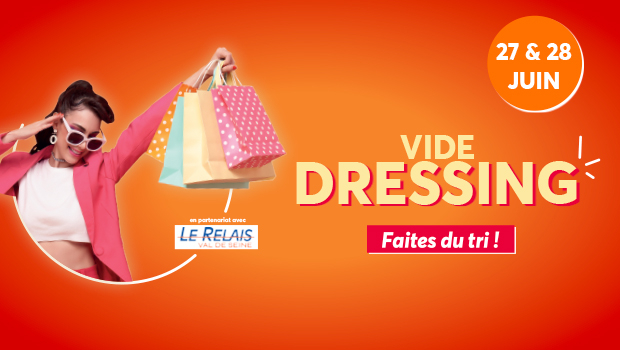 Profitez d'un vide dressing dans votre centre commercial Aushopping Mantes Buchelay le 27 et 28 juin 2025 ! Faîtes du tri !