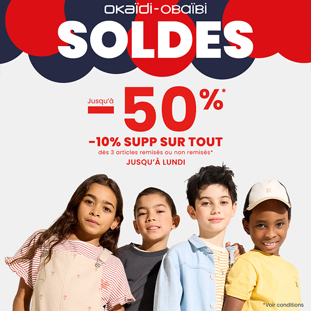 Okaidi : soldes et booster !