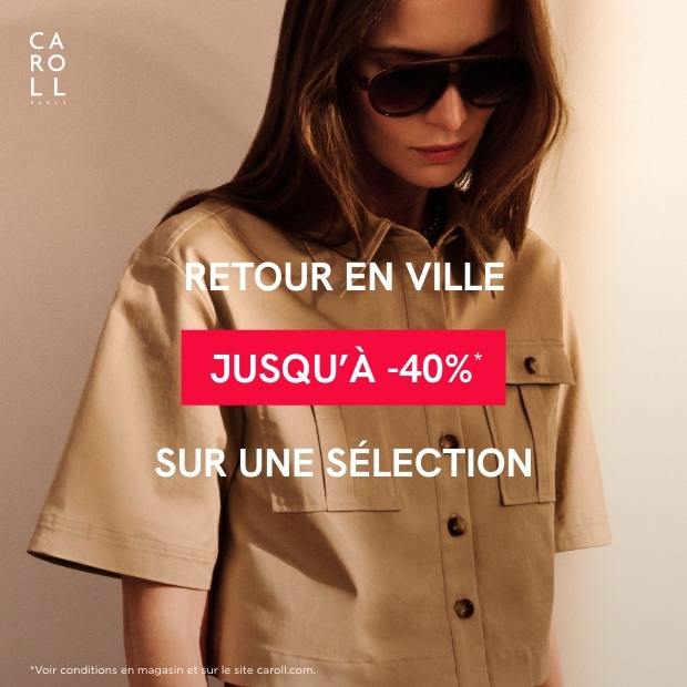 Retour en ville avec Caroll : jusqu'à -40%*