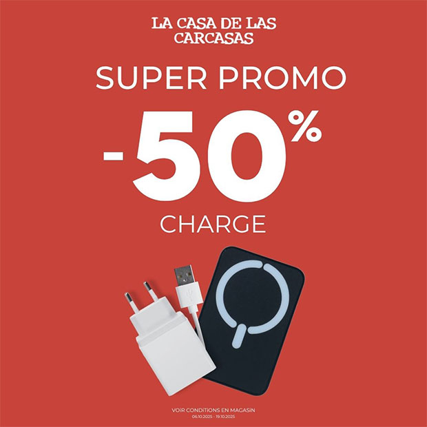 Nouvelle offre chez La Casa de las Carcasas : -50% sur les produits de charge*