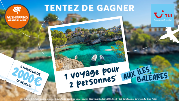 jeu concours voyage à gagner agence TUI