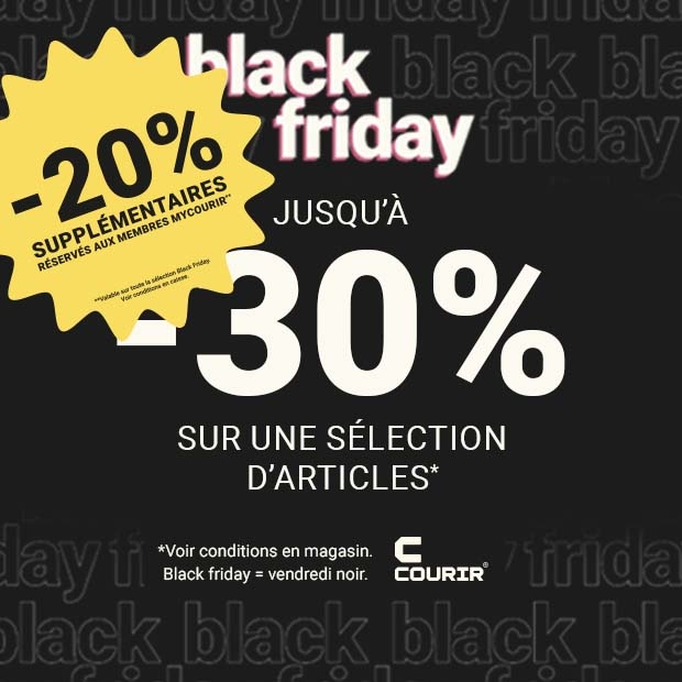 Courir | Boost black friday : -30% sur une sélection d'articles